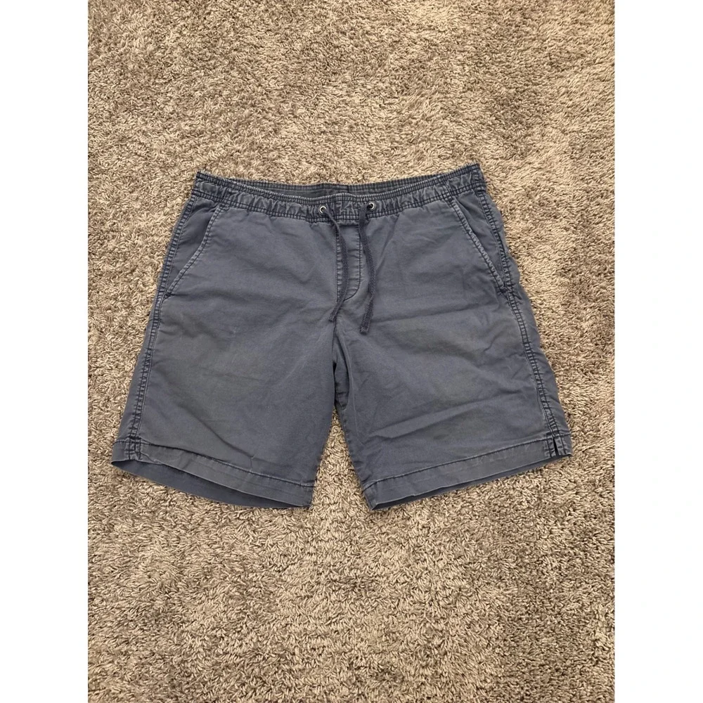 Gap Mens Blue Pull-On Chino Shorts Small Drawstring Elastic Waist Casual Summer